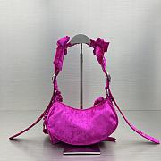 Bagsaaa Balenciaga Le Cagole Velvet Pink Bag - 26X16X9.9cm - 5