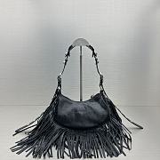 	 Bagsaaa Balenciaga Fringle Le Cagole Black Bag - 26X16X9.9cm - 5
