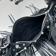 	 Bagsaaa Balenciaga Fringle Le Cagole Black Bag - 26X16X9.9cm - 4