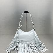 	 Bagsaaa Balenciaga Fringle Le Cagole White Bag - 26X16X9.9cm - 5