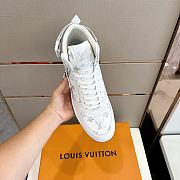 	 Bagsaaa Louis Vuitton High Top White Sneakers - 3