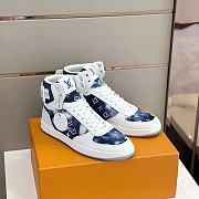 	 Bagsaaa Louis Vuitton High Top Blue Sneakers - 1
