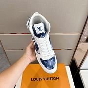 	 Bagsaaa Louis Vuitton High Top Blue Sneakers - 2