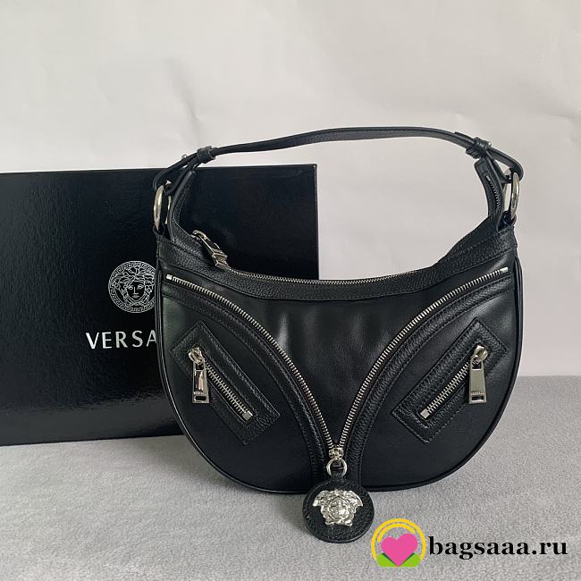 	 Bagsaaa Versace Medusa Repeat Leather Shoulder Bag - 29 x 5 x 18cm - 1
