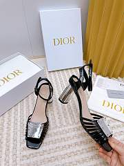 Bagsaaa Dior La Parisienne Heeled Sandal Black 10cm - 6