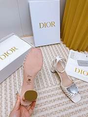 	 Bagsaaa Dior La Parisienne Heeled Sandal White 10cm - 3