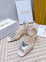 	 Bagsaaa Dior La Parisienne Heeled Sandal White 10cm - 4