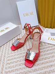 	 Bagsaaa Dior La Parisienne Heeled Sandal Red 10cm - 5