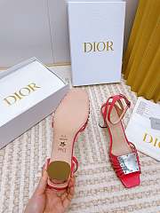 	 Bagsaaa Dior La Parisienne Heeled Sandal Red 10cm - 3