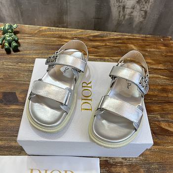 	 Bagsaaa Dior act sandal lambskin leather silver