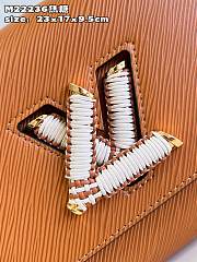 	 Bagsaaa Louis Vuitton Twist MM Epi Bag Brown Quartz - 23 x 17 x 9.5 cm - 4