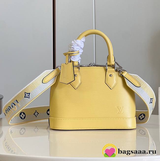 Bagsaaa Louis Vuitton Alma BB Epi Leather Yellow Bag - 23.5 x 17.5 x 11.5cm - 1