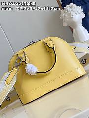 Bagsaaa Louis Vuitton Alma BB Epi Leather Yellow Bag - 23.5 x 17.5 x 11.5cm - 3