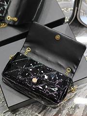 Bagsaaa YSL Jaime Patent Black Bag - 25x15x7.5cm - 6