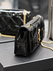 Bagsaaa YSL Jaime Patent Black Bag - 25x15x7.5cm - 5