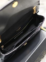 Bagsaaa YSL Jaime Patent Black Bag - 25x15x7.5cm - 3