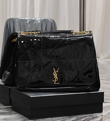	 Bagsaaa YSL Jaime Patent Black Bag - 43×29×9cm