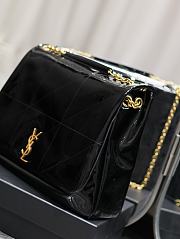 	 Bagsaaa YSL Jaime Patent Black Bag - 43×29×9cm - 4