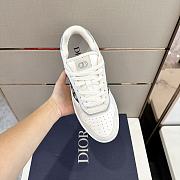 Bagsaaa Dior B27 LOW-TOP SNEAKER White Smooth Calfskin Oblique Jacquard - 4