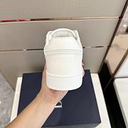 Bagsaaa Dior B27 LOW-TOP SNEAKER All White Smooth Calfskin Oblique Jacquard - 5