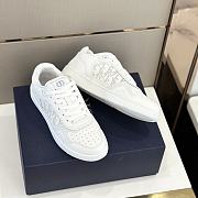 Bagsaaa Dior B27 LOW-TOP SNEAKER All White Smooth Calfskin Oblique Jacquard - 6