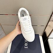 Bagsaaa Dior B27 LOW-TOP SNEAKER All White Smooth Calfskin Oblique Jacquard - 3