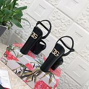 Bagsaaa Dolce&Gabbana Black Leather Sandal Heels  - 3