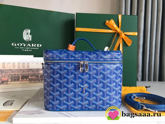 	 Bagsaaa Goyard Vanity Blue Bag - 20x16x14cm - 1