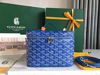 	 Bagsaaa Goyard Vanity Blue Bag - 20x16x14cm
