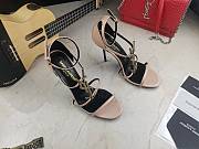 	 Bagsaaa YSL Cassandra 100 Nude patent leather sandals heels - 2