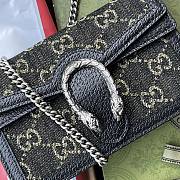 Bagsaaa Gucci Dionysus GG Denim Black Mini Bag  - 3