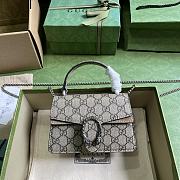 Bagsaaa Gucci Dionyus Mini Top Handle Beige and ebony GG Supreme canvas Bag - 1