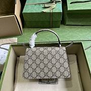 Bagsaaa Gucci Dionyus Mini Top Handle Beige and ebony GG Supreme canvas Bag - 6