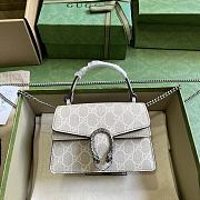 	 Bagsaaa Gucci Dionyus Mini Top Handle Beige and white ebony GG Supreme canvas Bag - 1