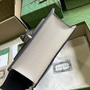 	 Bagsaaa Gucci Dionyus Mini Top Handle Beige and white ebony GG Supreme canvas Bag - 5