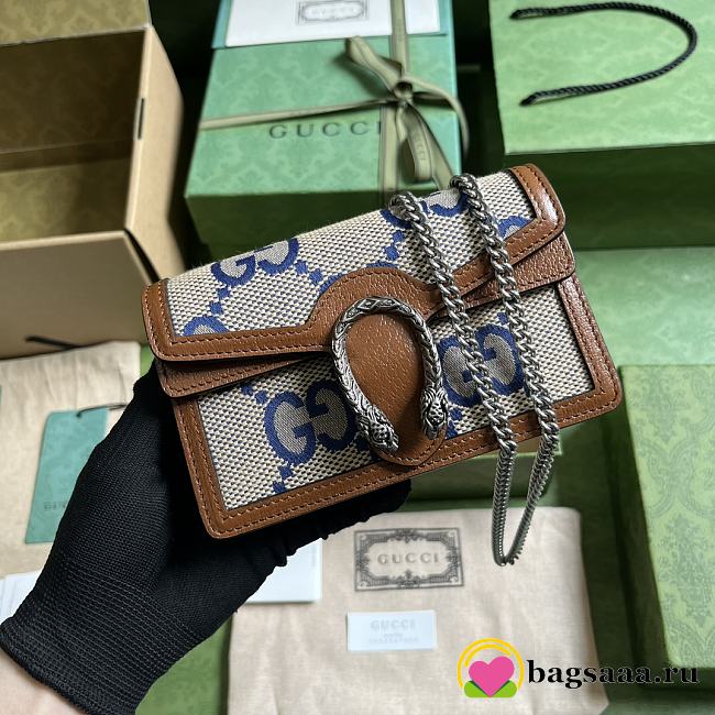 Bagsaaa Gucci Dionysus Jumbo GG Mini Bag - 16.5x 10x 4cm - 1