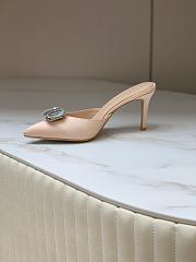 	 Bagsaaa Gianvito Rossi Jaipur 85mm satin beige pumps - 5