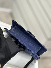 Bagsaaa Chanel Flap Denim Blue Bag - 19x14x5cm - 6