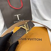 Bagsaaa Louis Vuitton Initiales 30mm Reversible Belt Marron M0363W - 2