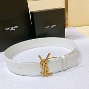 	 Bagsaaa YSL White Belt 5cm - 4