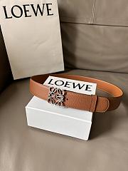 Bagsaaa Loewe Anagram reversible leather belt 4cm - 5