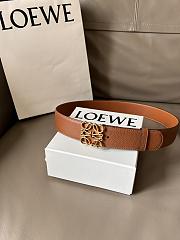 Bagsaaa Loewe Anagram reversible leather belt 4cm - 2