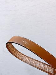 	 Bagsaaa Celine Triomphe Brown Gold Belt 2.5cm - 6