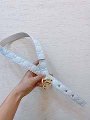 Bagsaaa Chanel White Belt 3cm - 2
