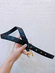 	 Bagsaaa Chanel Black Belt 3cm - 2