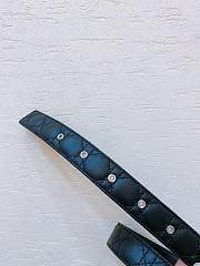 	 Bagsaaa Chanel Black Silver Hardware Belt 3cm - 6