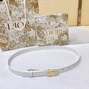 Bagsaaa Dior Montaigne CD White Belt 2cm - 1