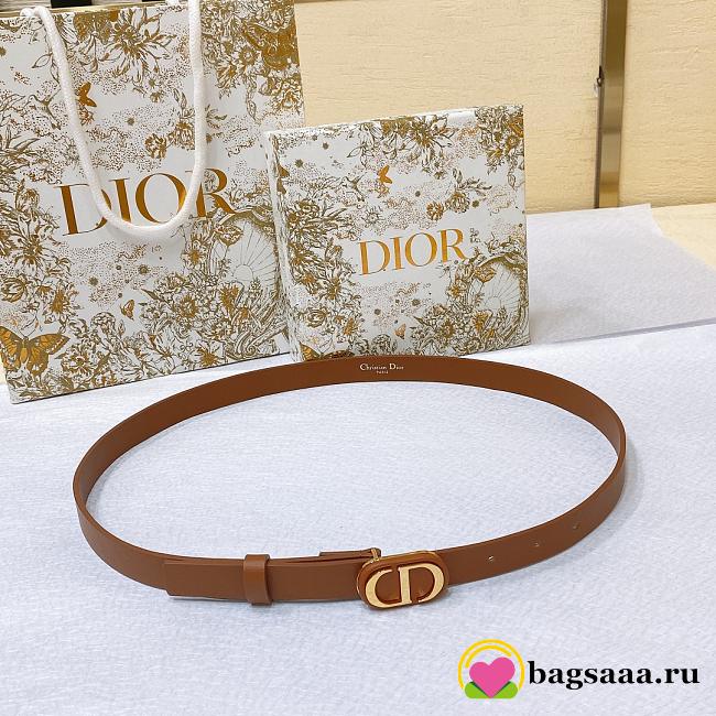 	 Bagsaaa Dior Montaigne CD Brown Belt 2cm - 1