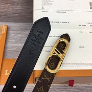 Bagsaaa Louis Vuitton Monogram Black Belt 2.5cm - 6