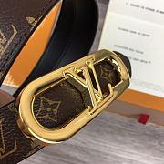 Bagsaaa Louis Vuitton Monogram Black Belt 2.5cm - 5
